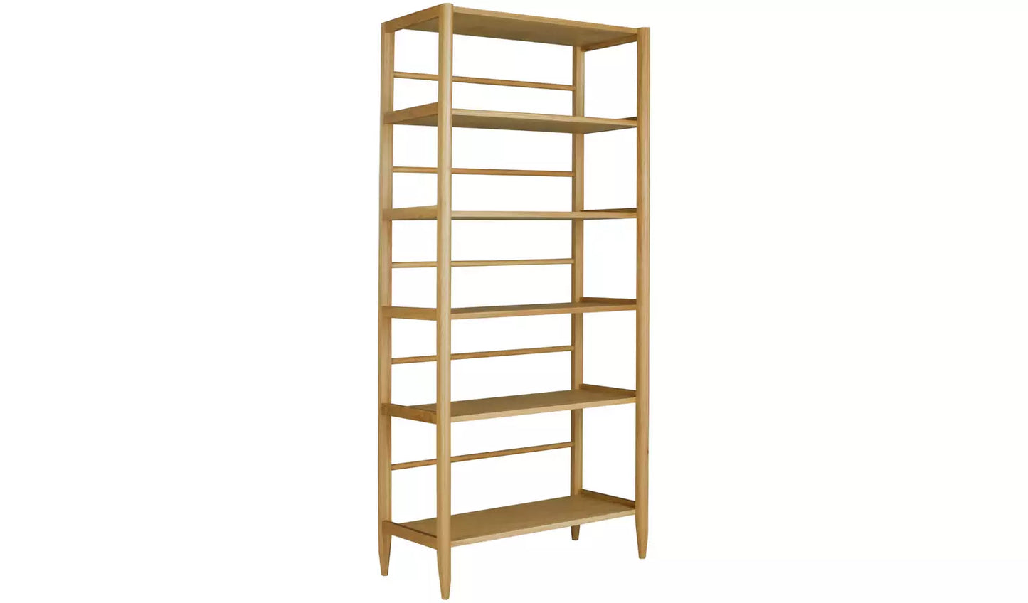 Assembled Habitat Cornelia Oak Veneer Bookcase