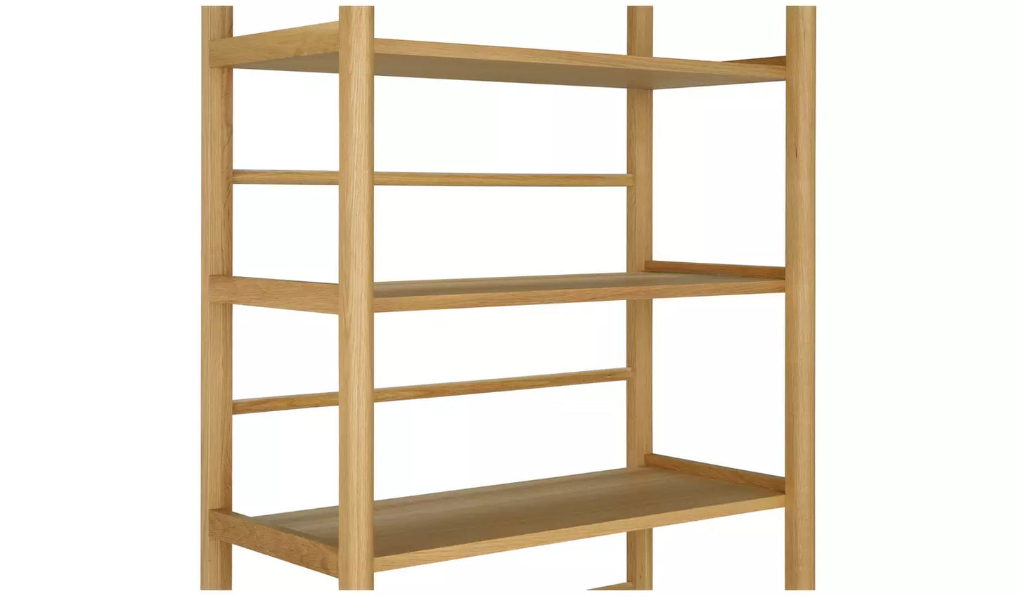 Assembled Habitat Cornelia Oak Veneer Bookcase