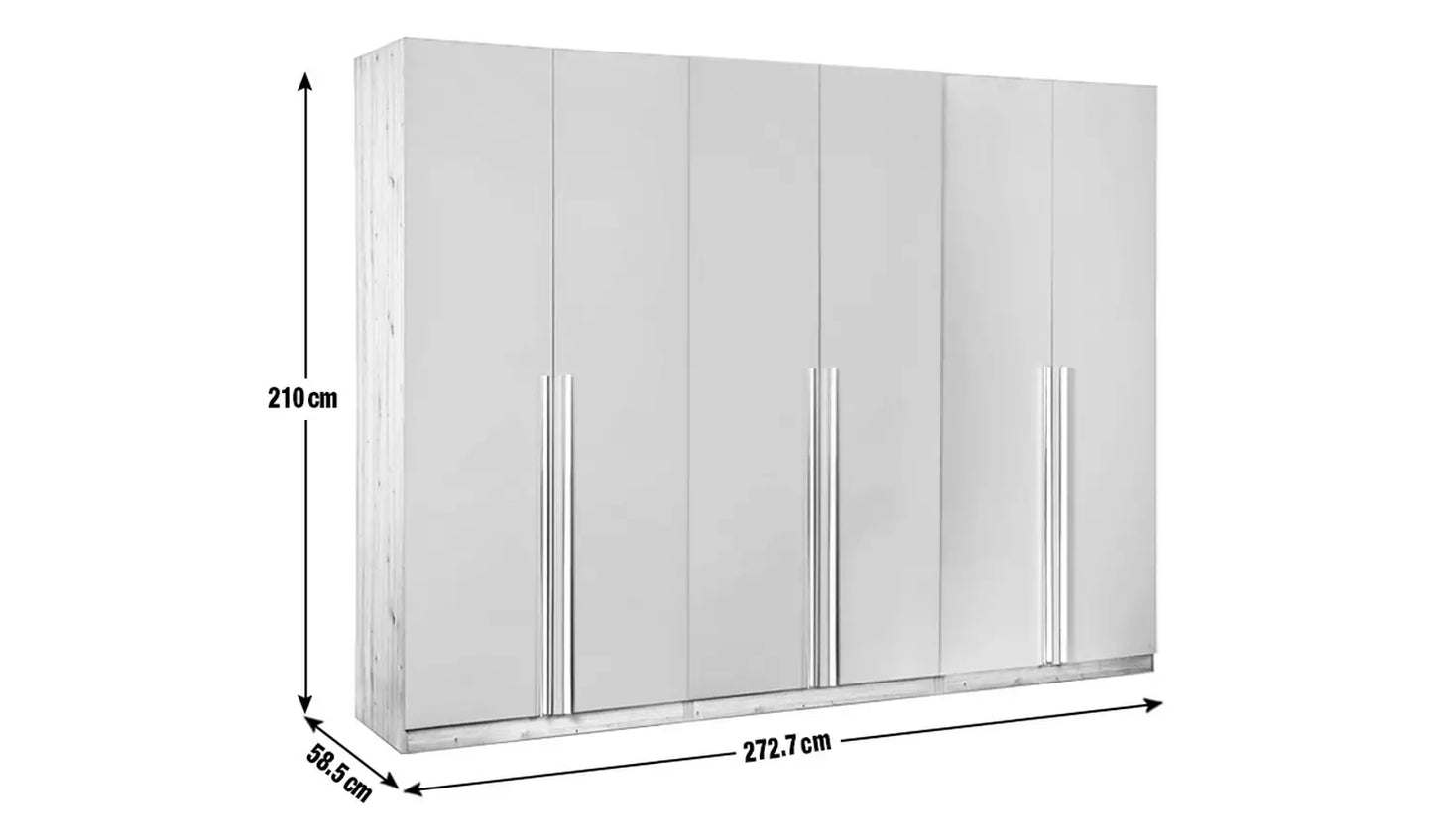 Habitat Munich 6 Door Wardrobe - White
