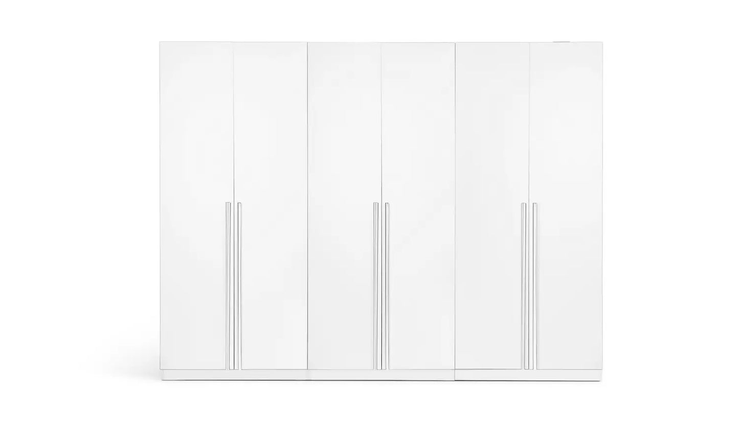 Habitat Munich 6 Door Wardrobe - White