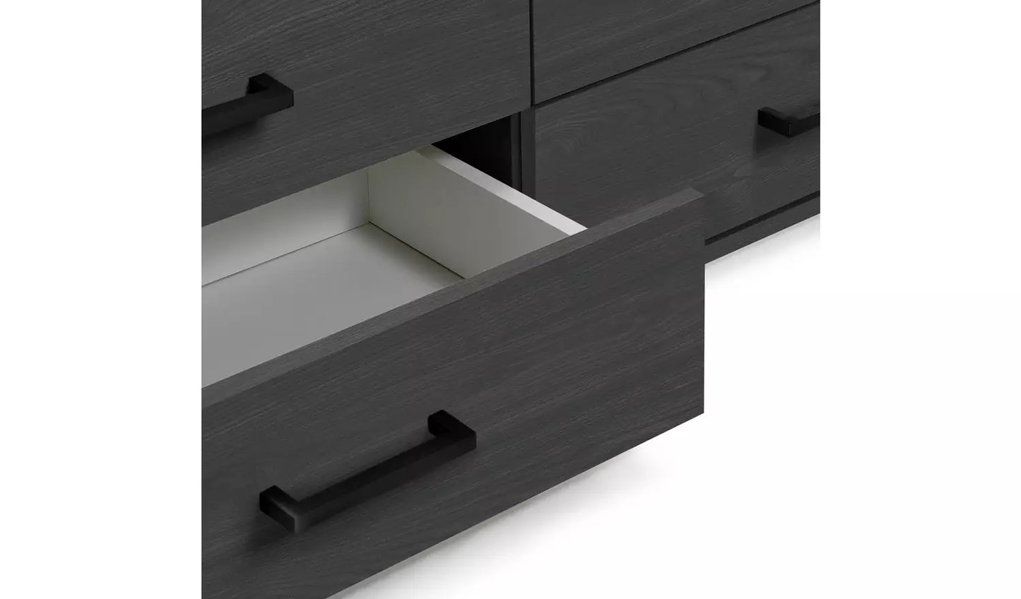 Assembled Oslo 8 Drawer Chest - Black Oak Effect