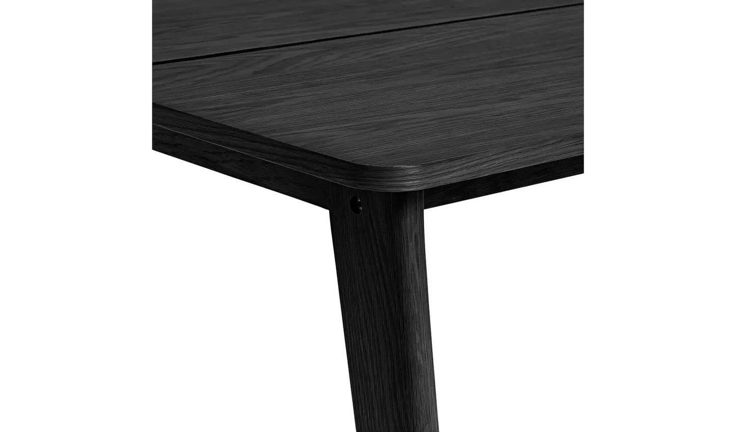 Habitat Nel Wood Veneer 4 Seater Dining Table - Black