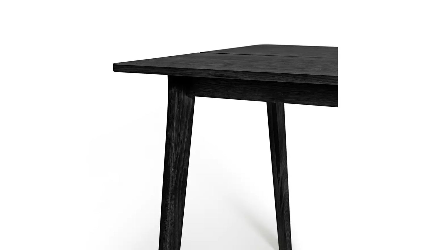 Habitat Nel Wood Veneer 4 Seater Dining Table - Black