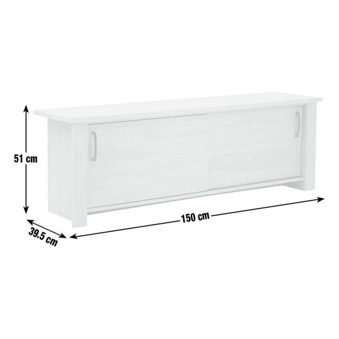 Assembled Oakham 2 Door TV Unit - Oak