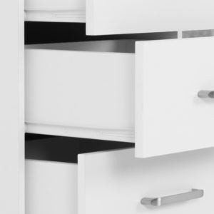 New 3 Drawer Bedside Table - White