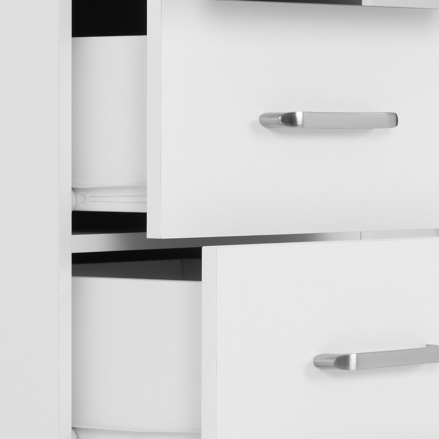 New 5 Drawer Narrow Chest - White