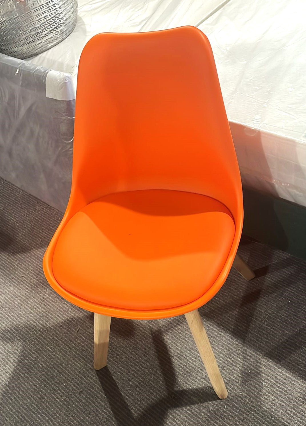 Assembled Habitat Single Jerry of Dining Chair - Orange