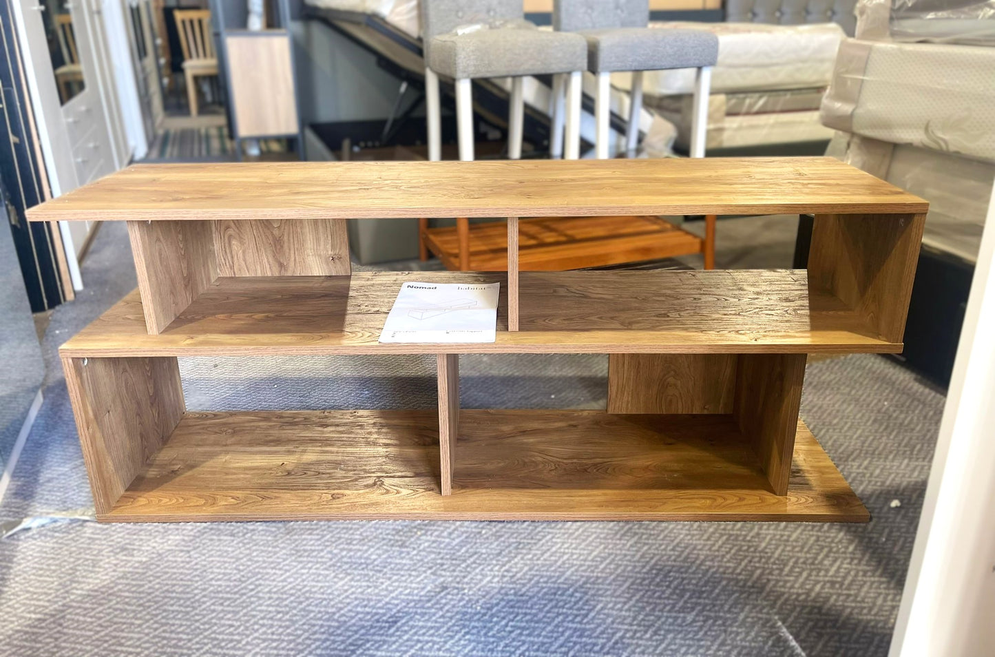 Assembled Habitat Nomad Block TV Unit - Oak
