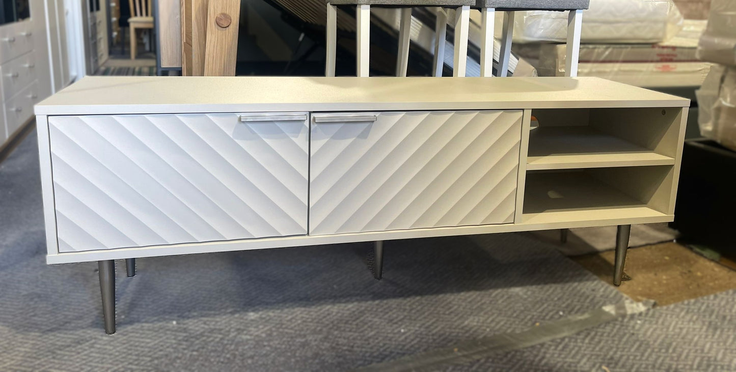 Assembled Habitat Oti 2 Door TV Unit - Champagne