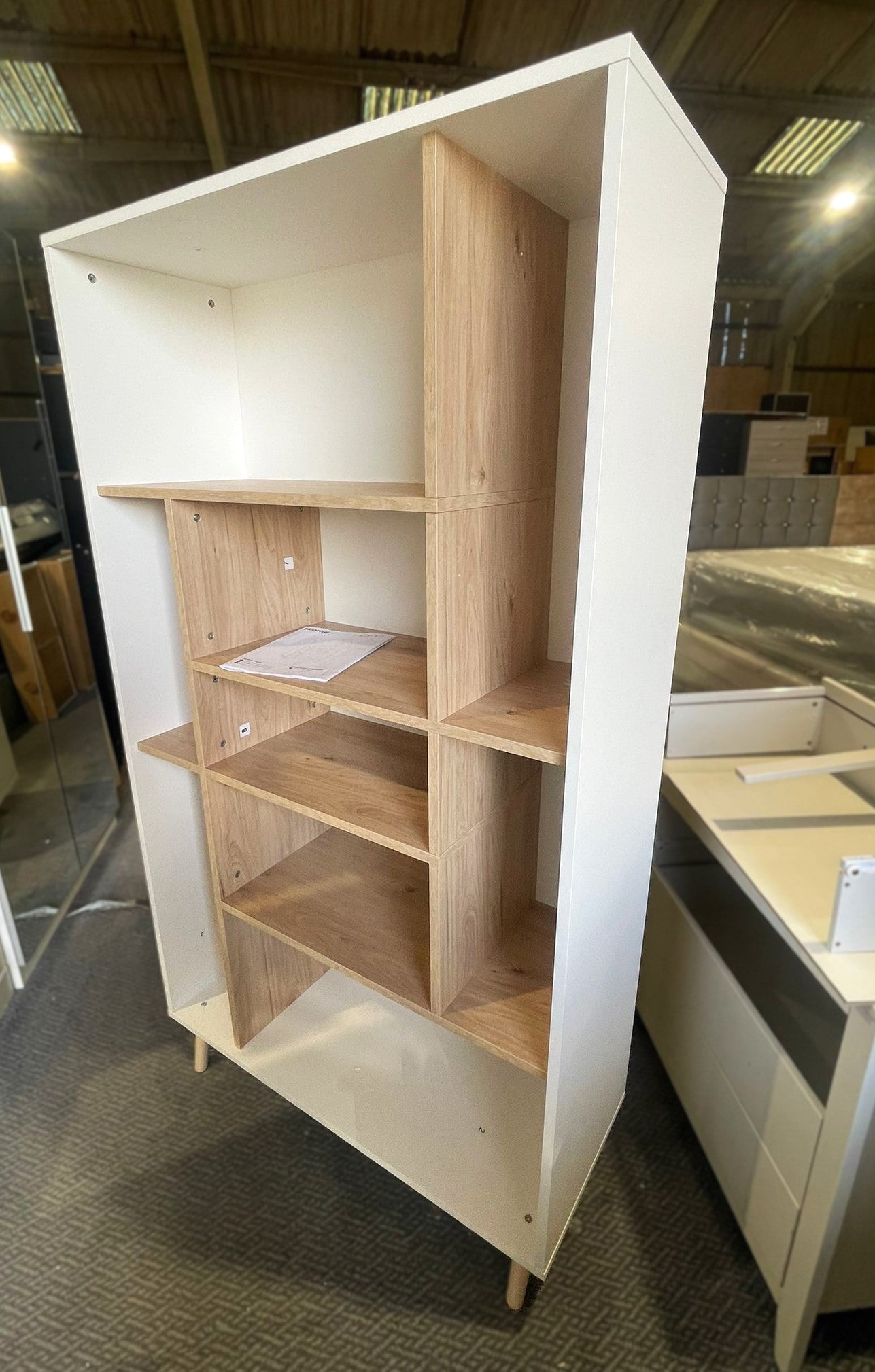 Assembled Habitat Skandi Wide Shelving Unit - White