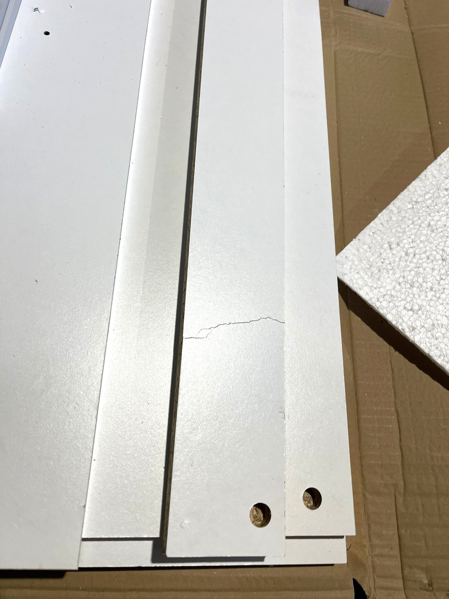Normandy 3 Door 3 Drawer Extra Large Wardrobe - White (one plinth minor damaged)