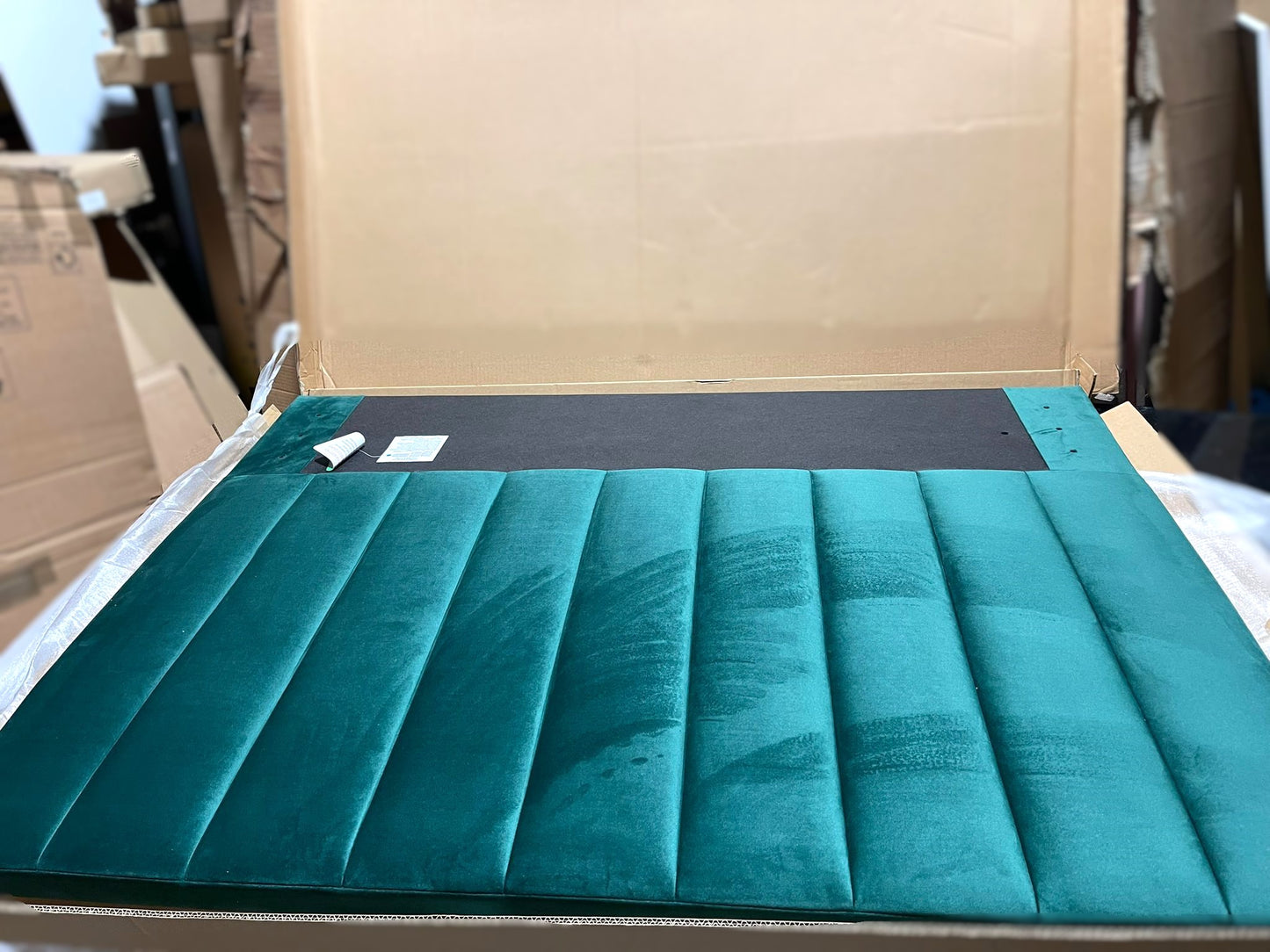 Pandora Small Double Ottoman Bed - Forest Green