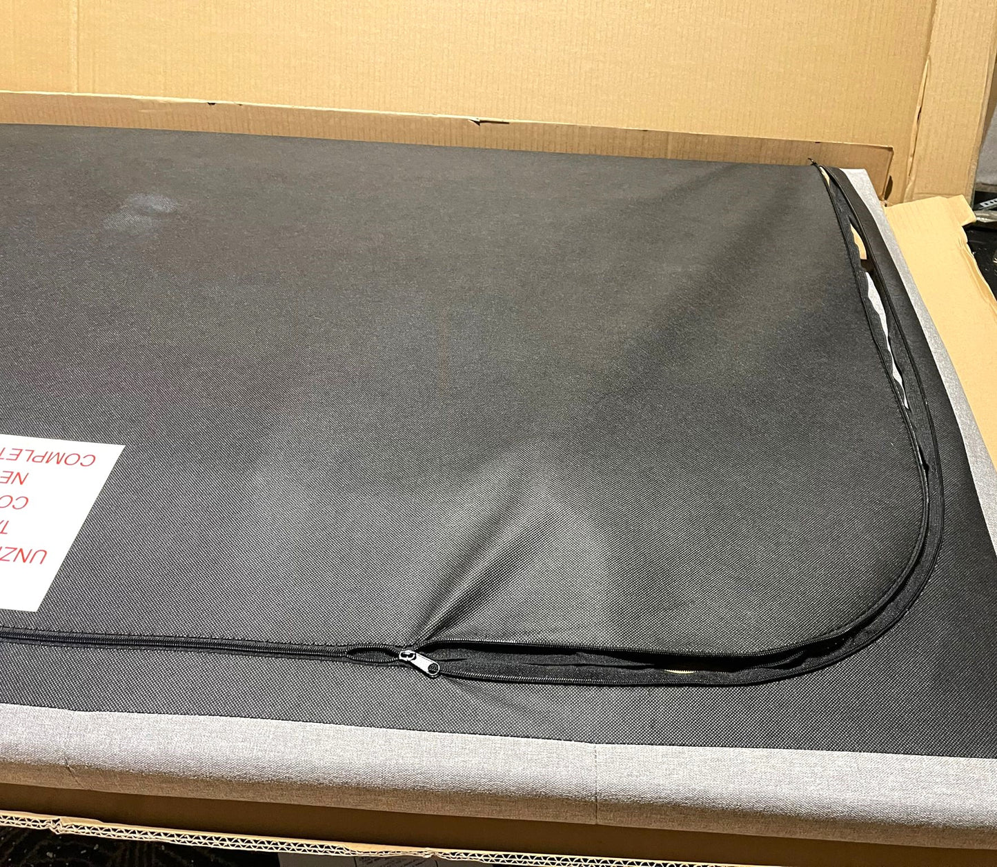 (Minor defect) Eros Kingsize End Opening Ottoman Bed Frame- Grey