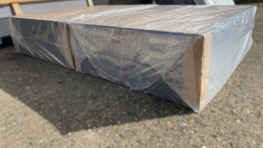 4ft Small Double Divan Base - Grey