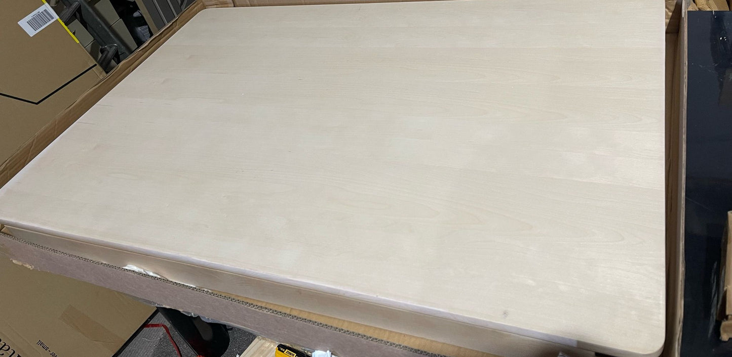 Habitat Nina Solid Birch 6 Seater Dining Table - Natural