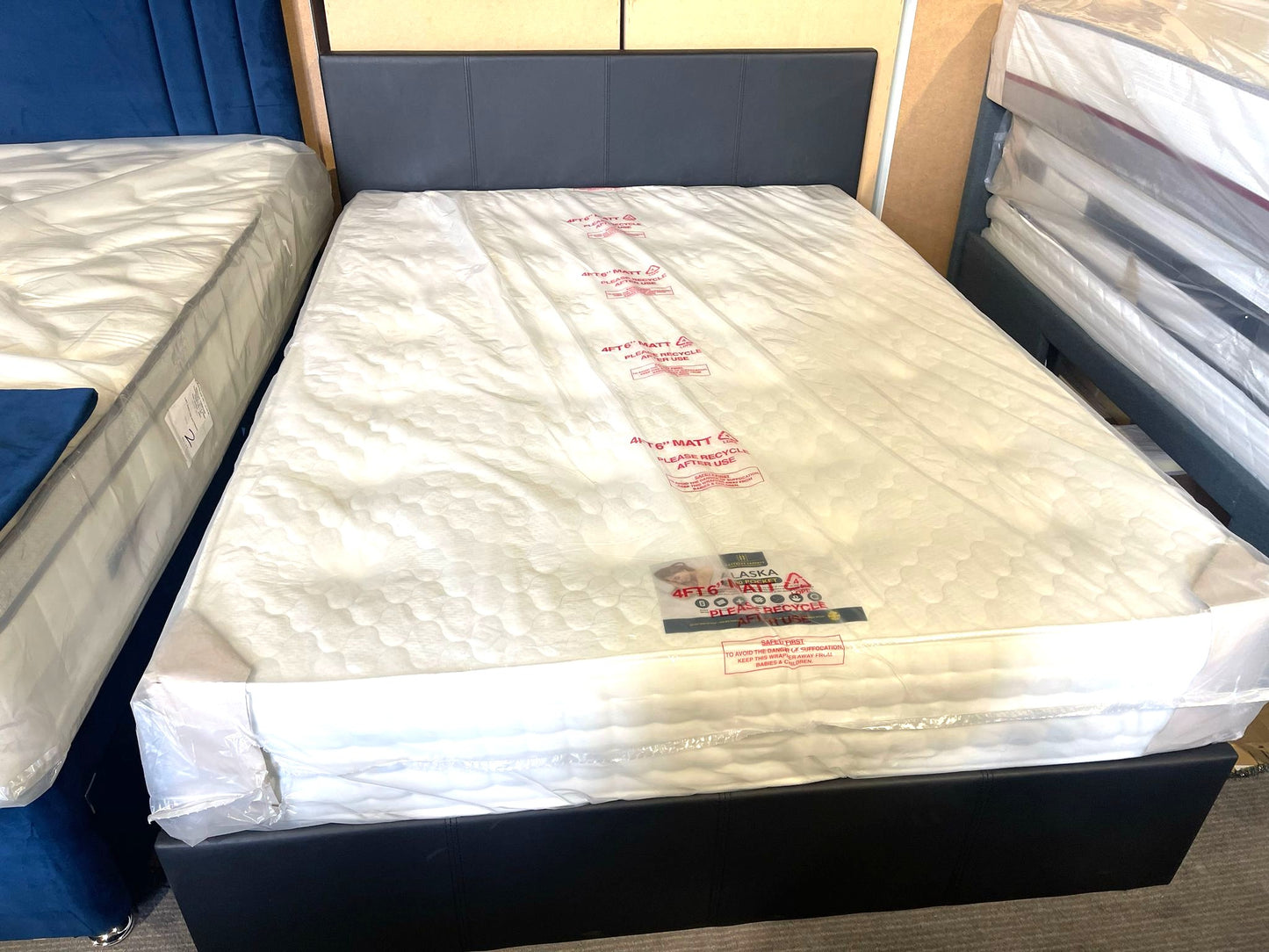 Assembled Lavendon Double End Open Ottoman Bedframe - Black
