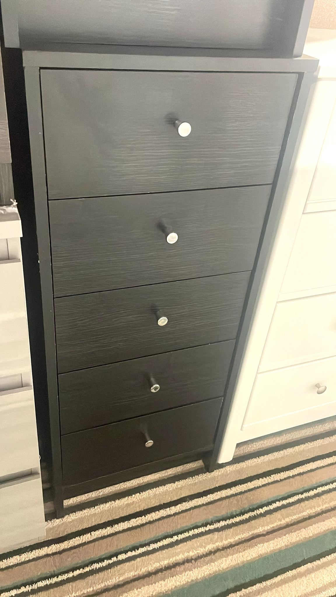 Assembled Malibu 5 Drawer Tallboy