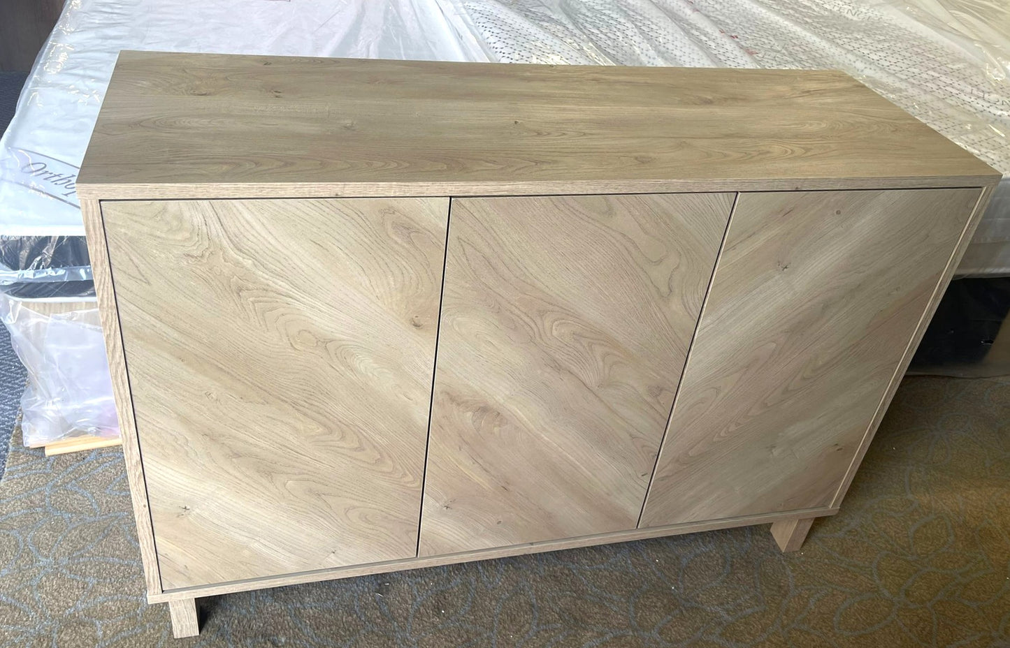 Assembled Habitat Fynn 3 Door Sideboard - Oak
