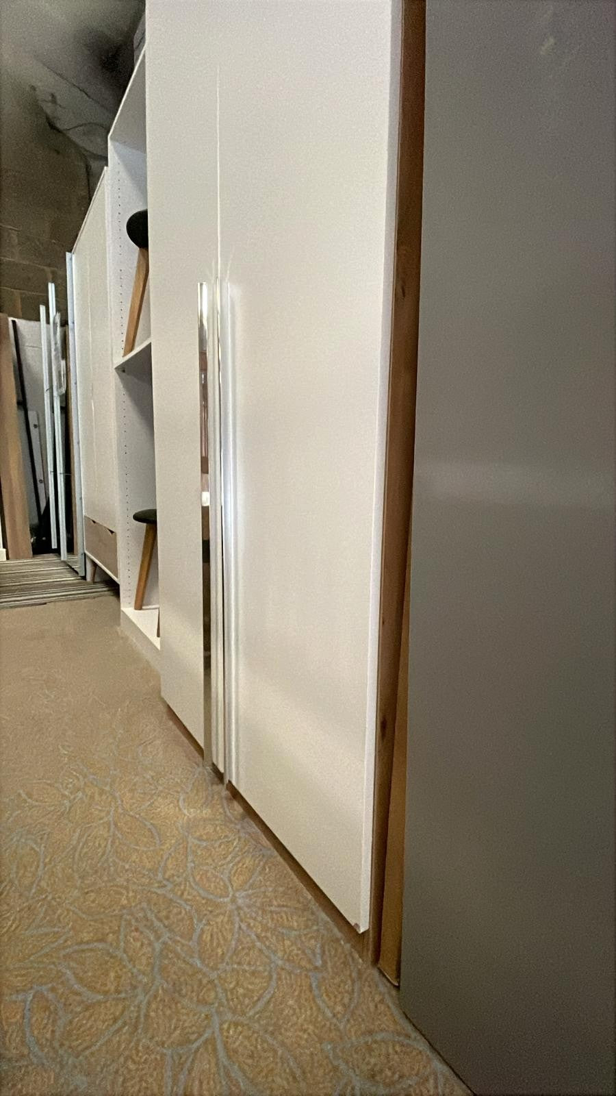 Assembled Habitat Munich 2 Door Wardrobe - White & Oak Effect