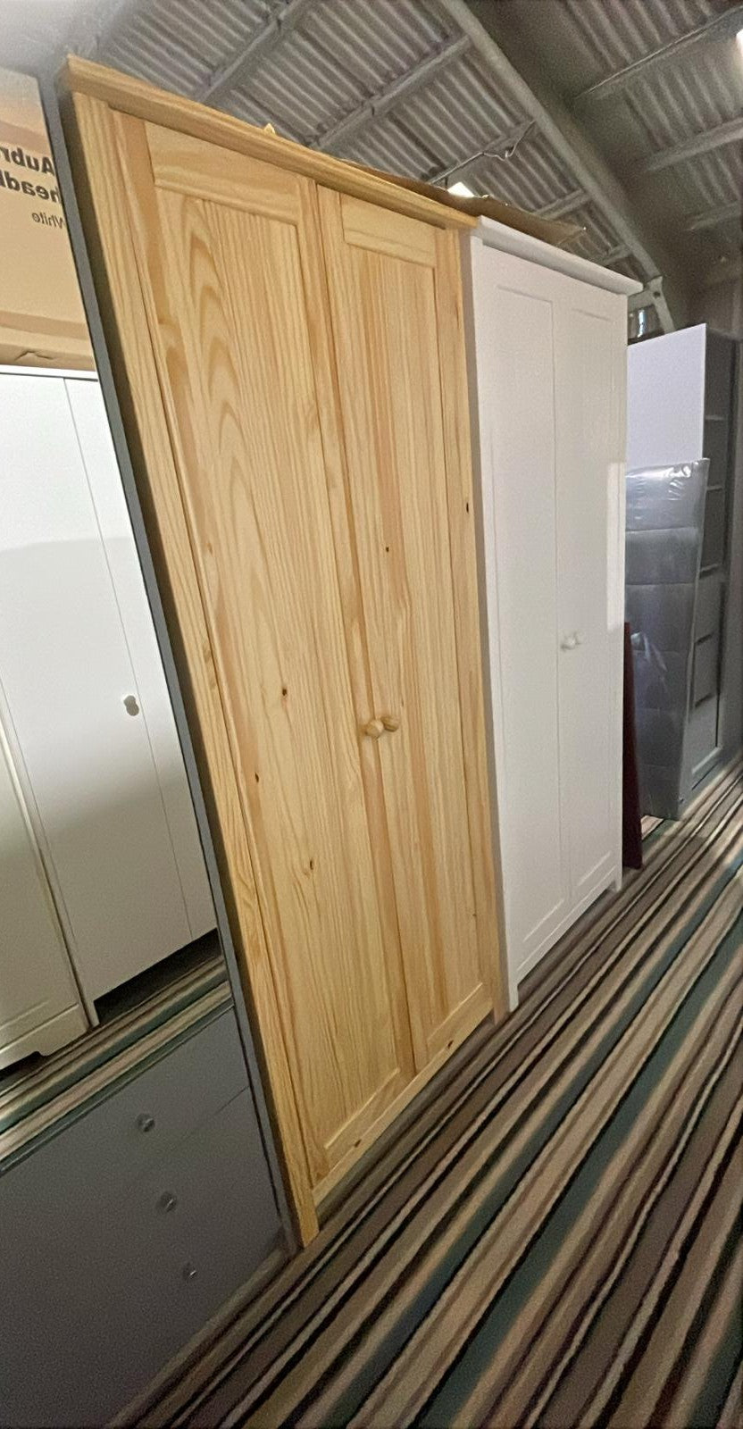 Assembled Scandinavia 2 Door Wardrobe - Pine