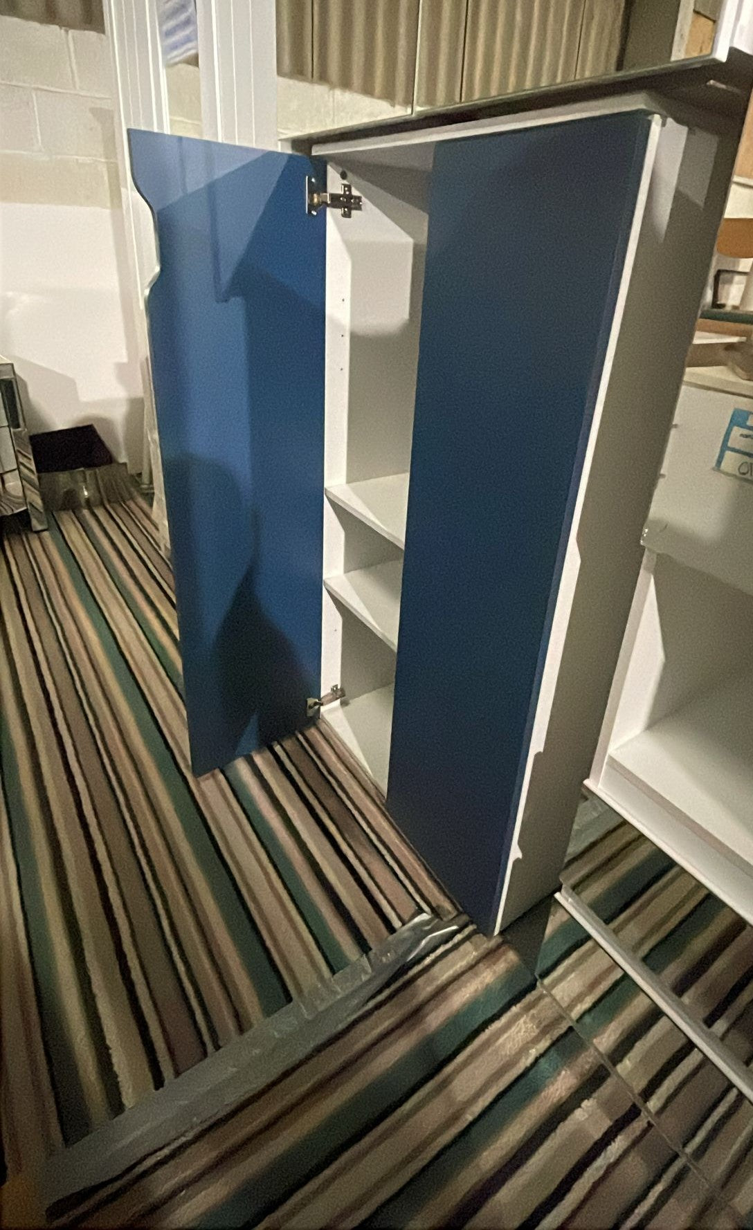 Assembled Habitat Kids Pod 2 Door Short Wardrobe - Blue