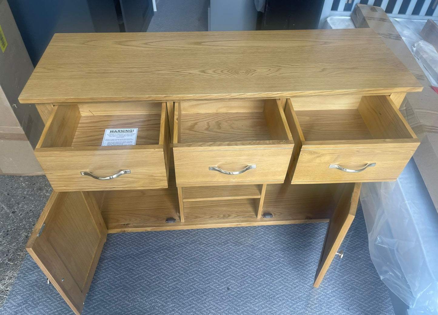 Assembled Islington Large Oak Veneer Sideboard