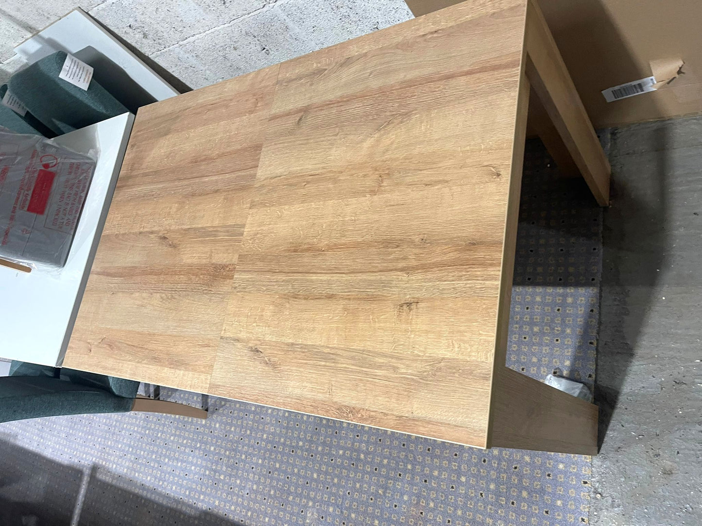 Assembled Miami Extending Oak Dining Table - Oak Effect