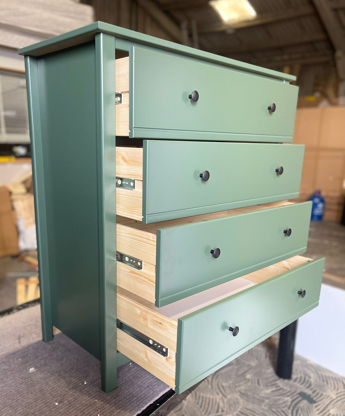 Assembled Habitat Brooklyn 4 Drawer Chest of Drawers - Green