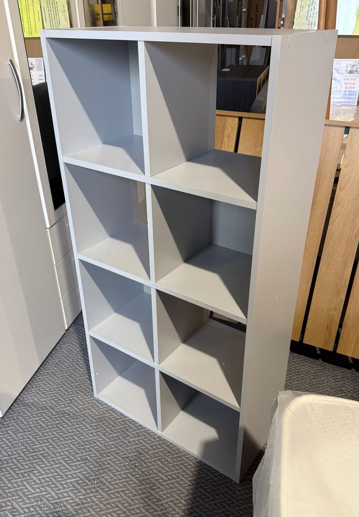 Assembled Squares 8 Cube Storage Unit - Grey