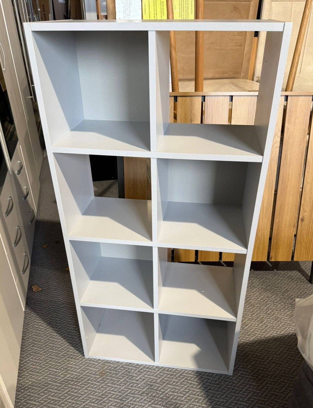 Assembled Squares 8 Cube Storage Unit - Grey