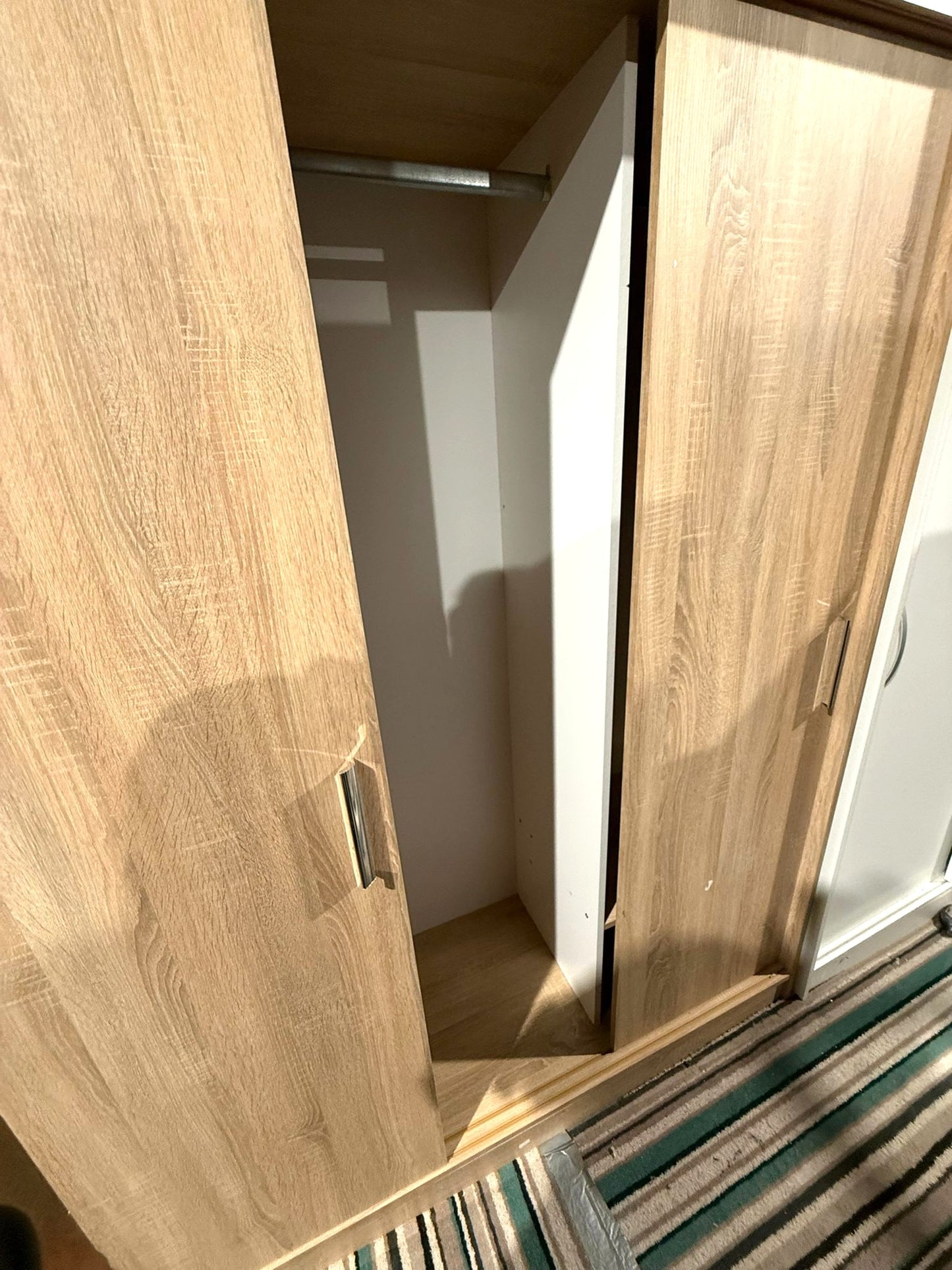 Assembled Nova 3 Door Sliding Wardrobe - Oak