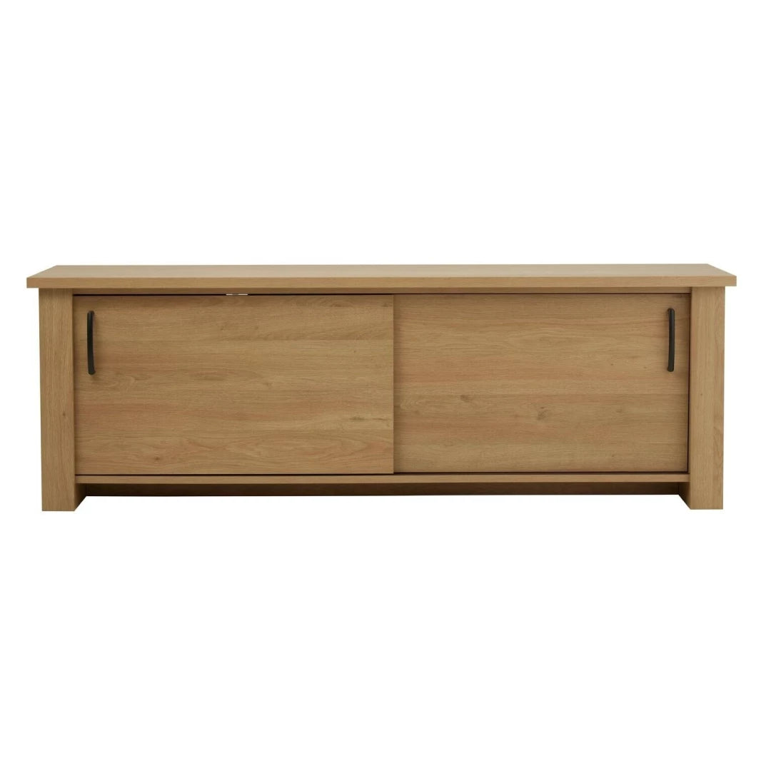 Assembled Oakham 2 Door TV Unit - Oak