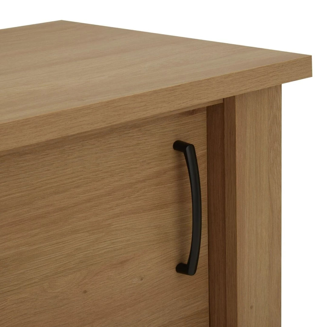 Assembled Oakham 2 Door TV Unit - Oak