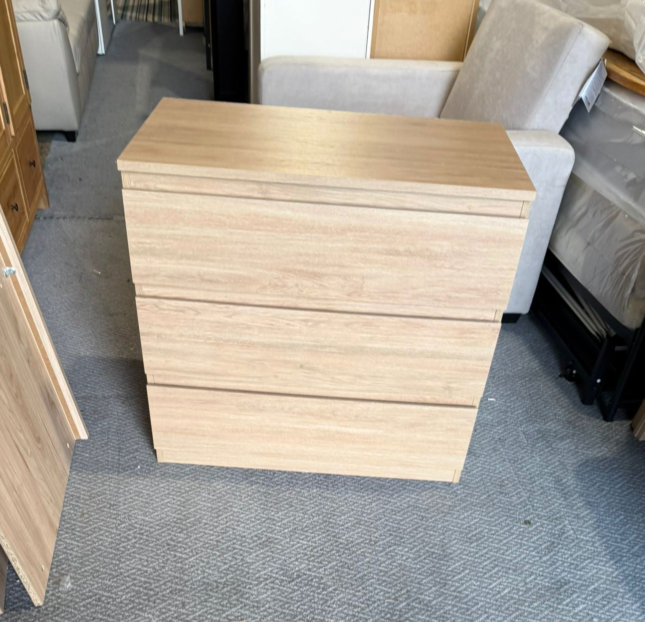 Assembled Jenson 3 Drawer Chest - Oak Effect