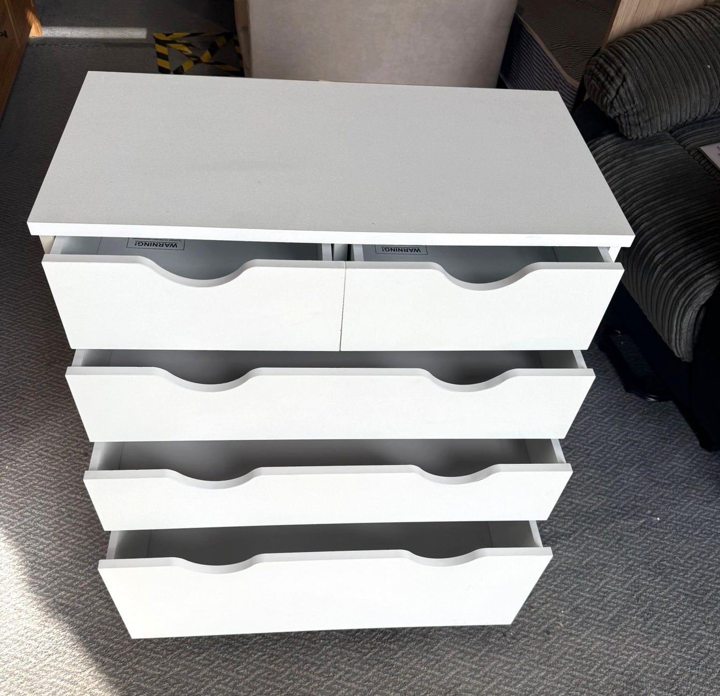 Assembled Habitat Kids Pagnell 5 Drawer Chest - White