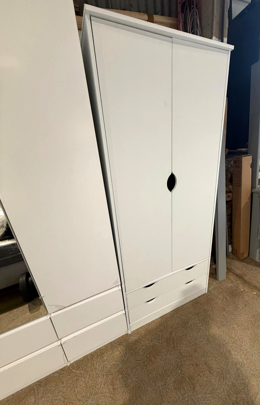 Assembled Habitat Kids Pagnell 2 Door 2 Drawer Wardrobe - White