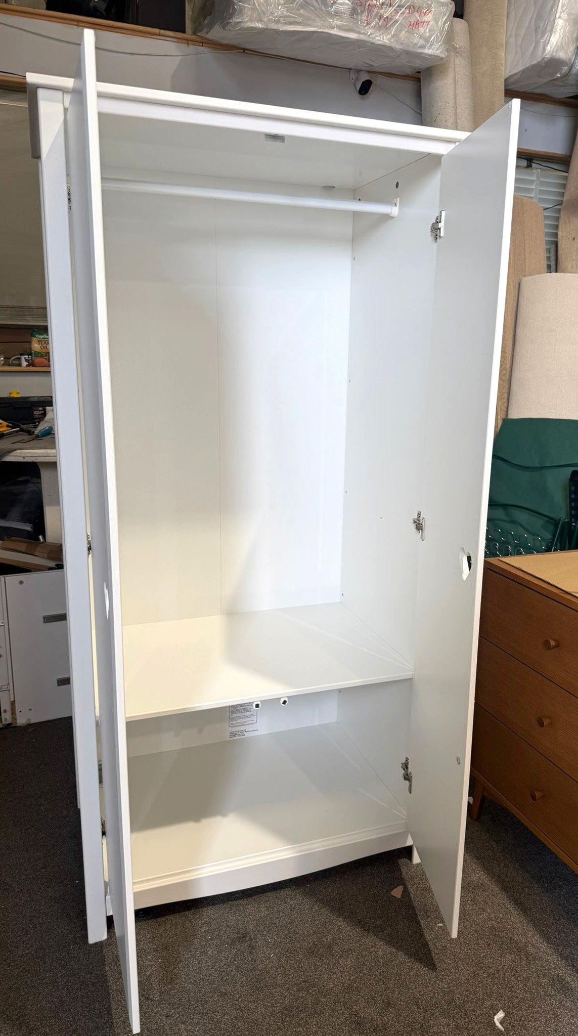 Assembled Kids Mia 2 Door Wardrobe - White
