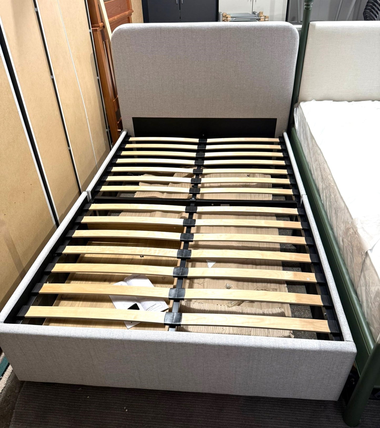 Assembeld Habitat Chadwell Double Storage Bed Frame - Grey (Mattress Included)
