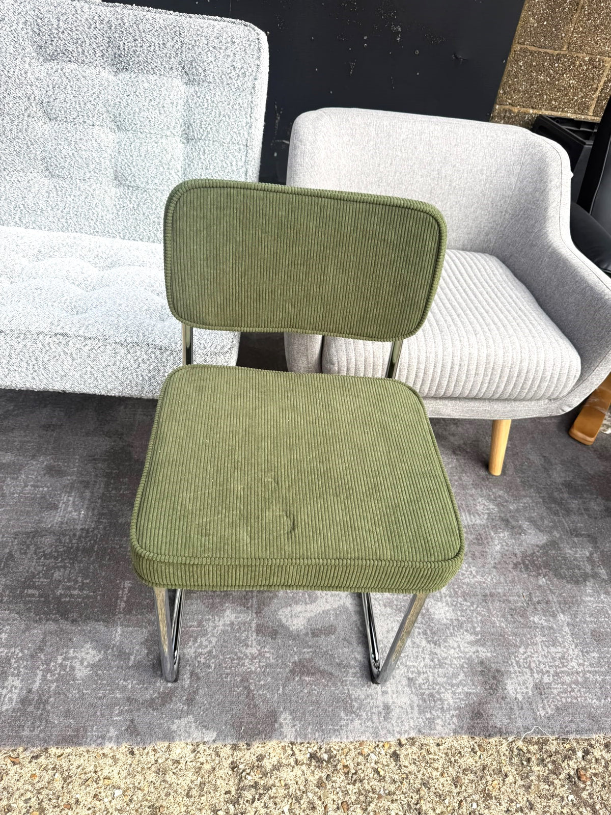 Assembled Habitat Enzu Metal Dining Chair - Green