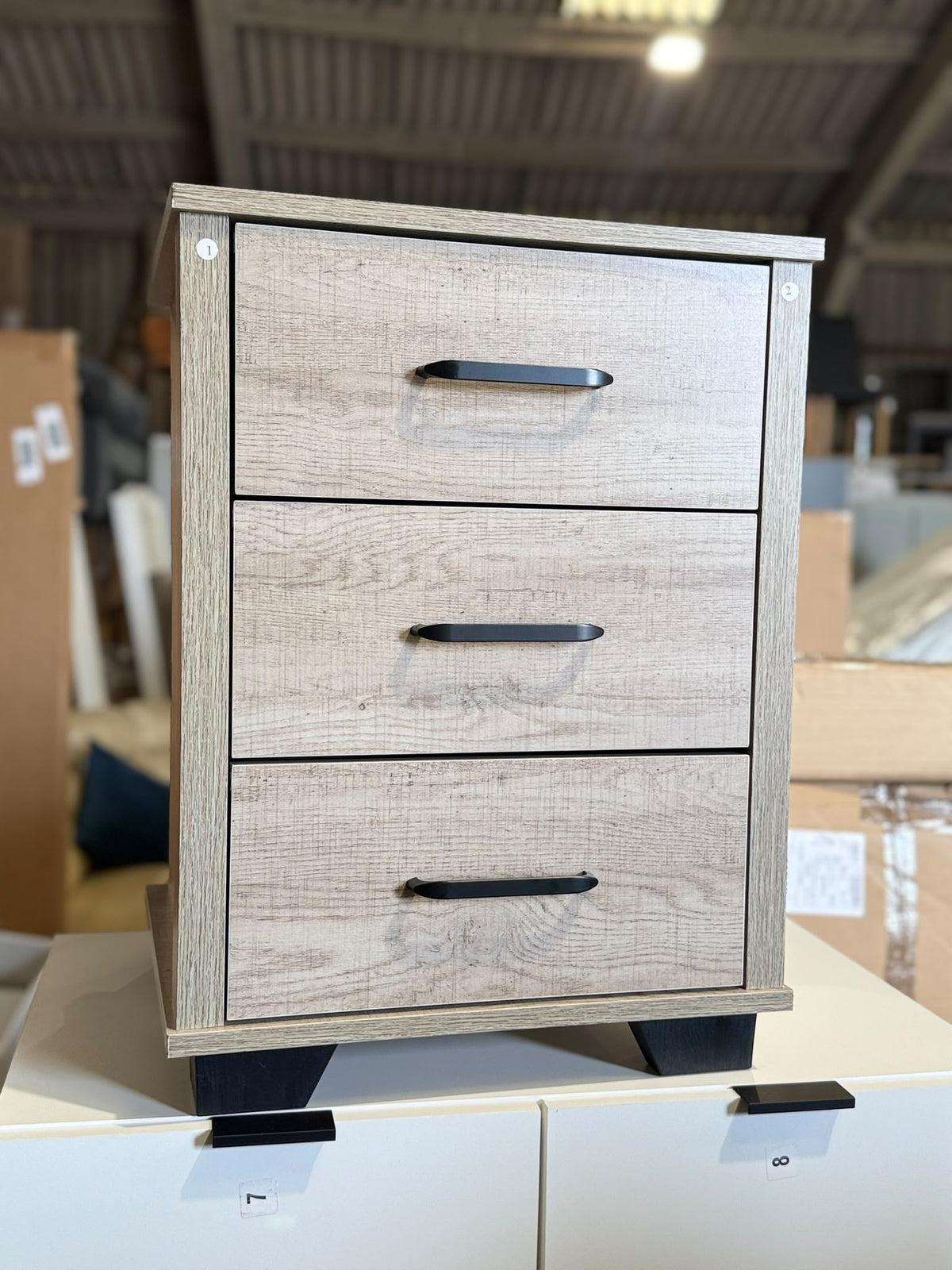 Assembled Drawer Bedside - Light Oak