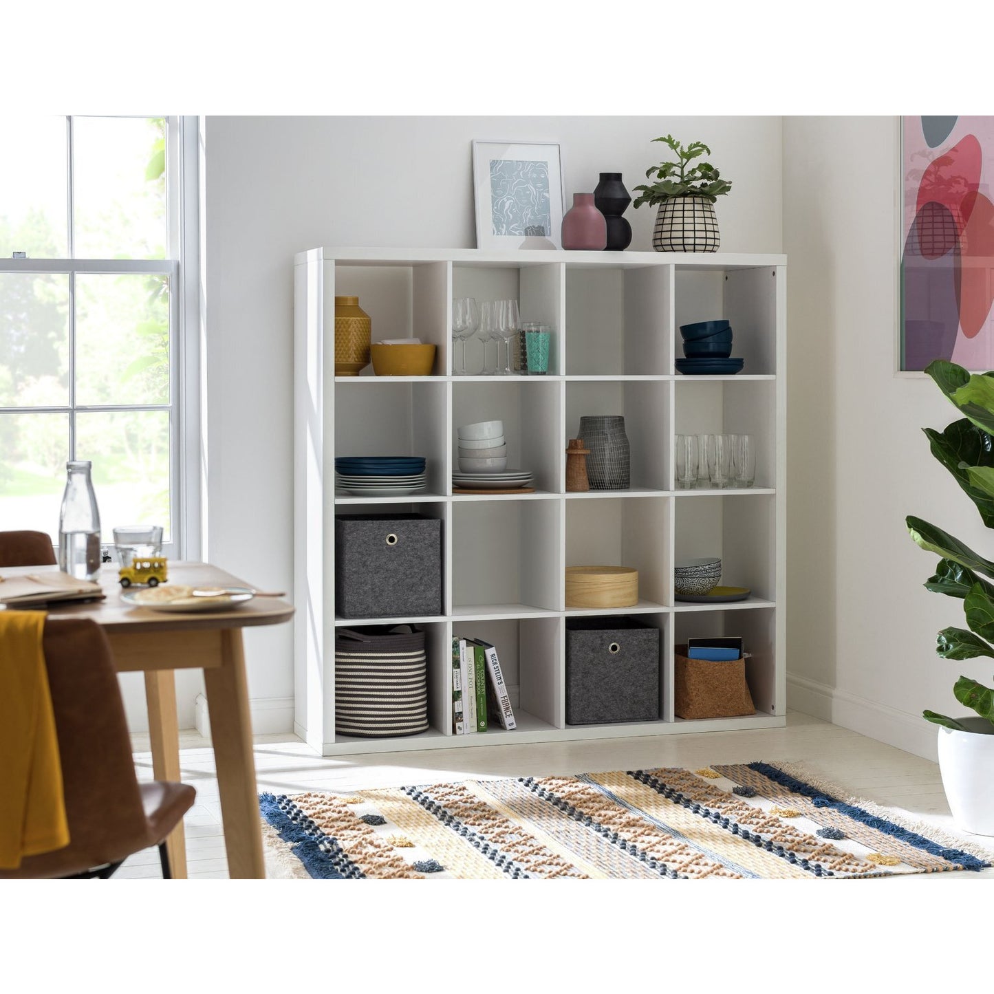 Habitat Squares Plus 16 Cube Storage Unit - Oak Effect