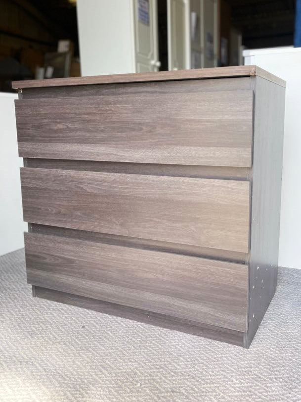 Assembled Habitat Jenson 3 Drawer Chest - Black Brown