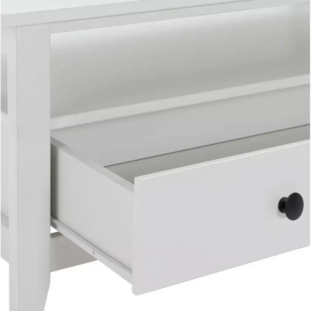 Minato 1 Drawer Coffee Table - White