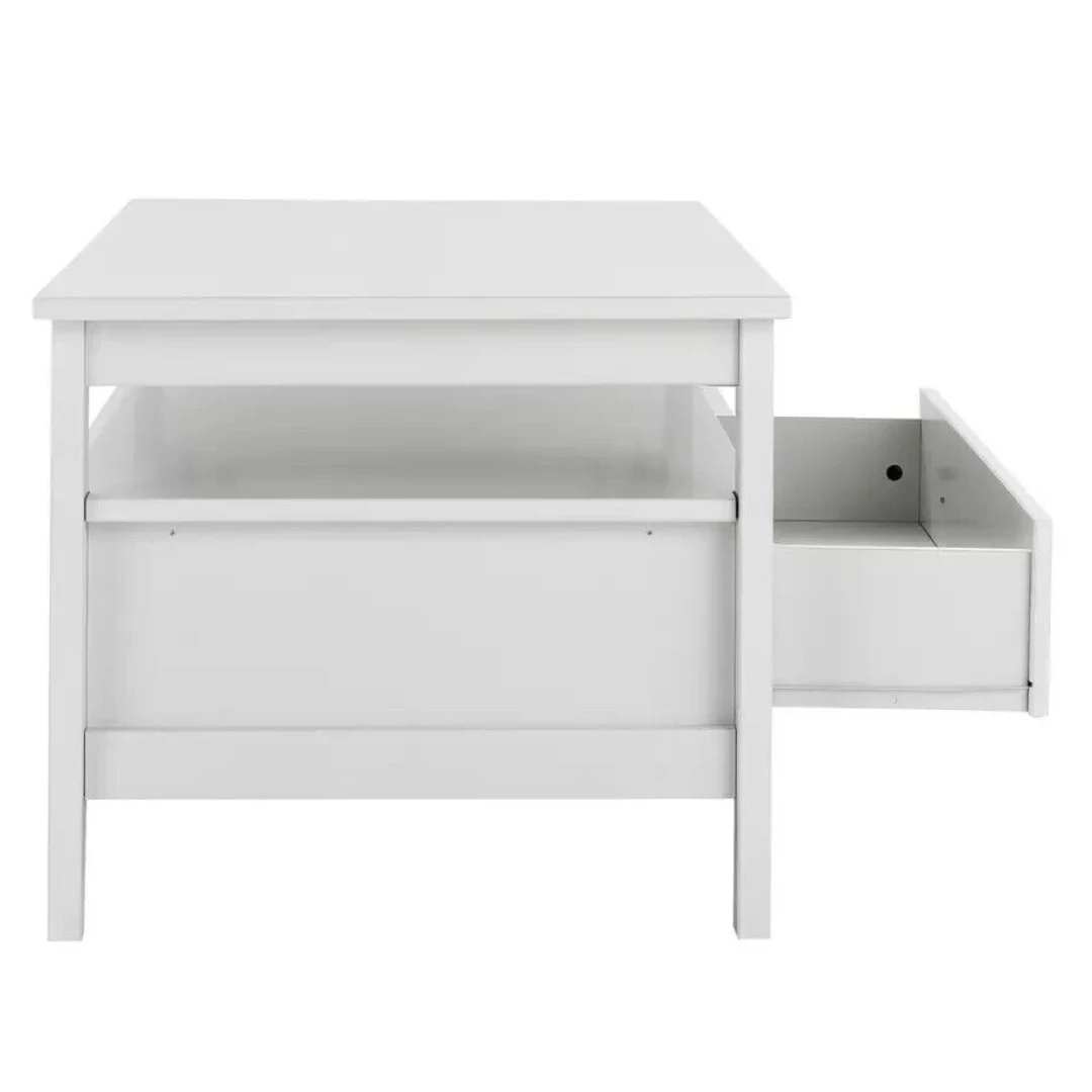 Minato 1 Drawer Coffee Table - White
