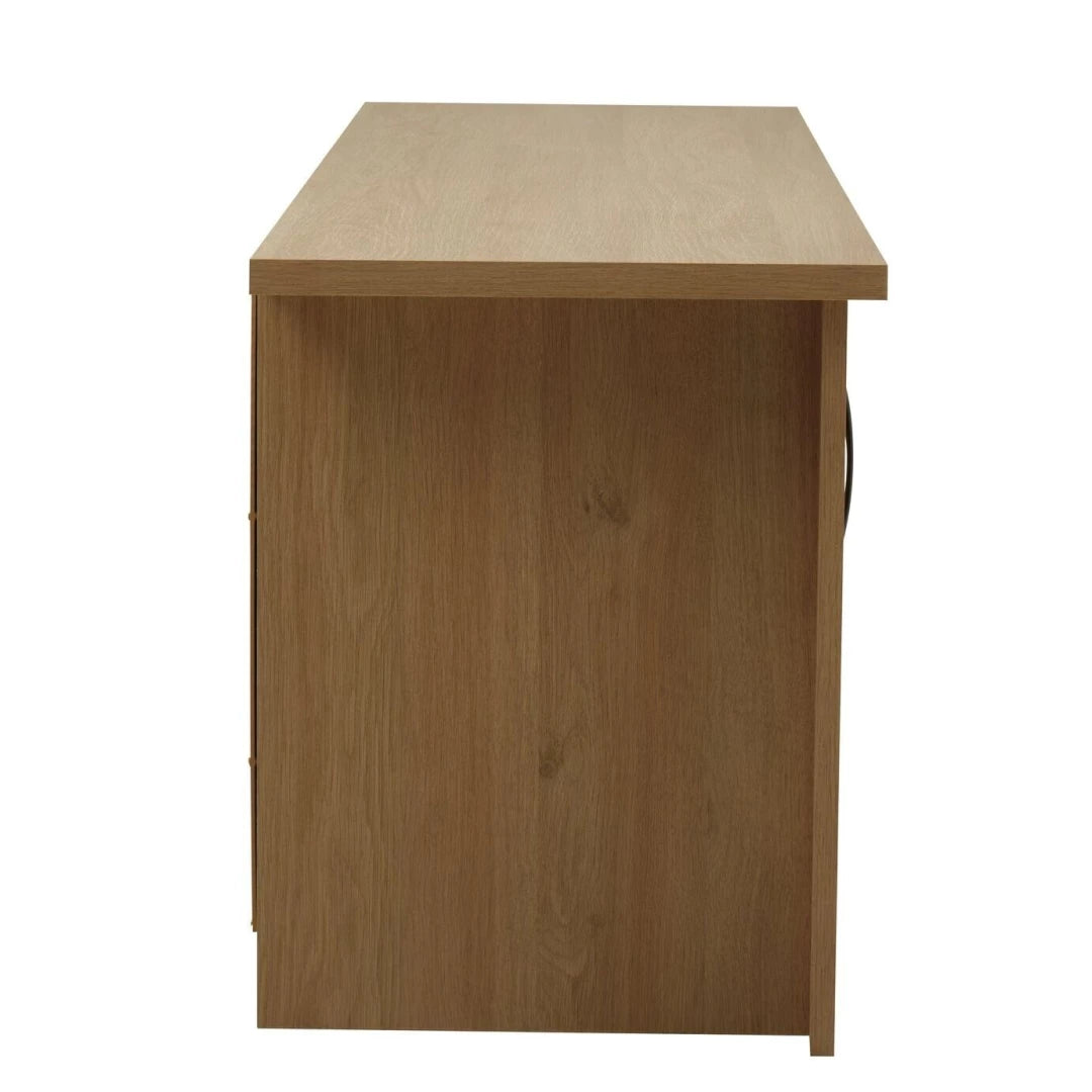 Assembled Oakham 2 Door TV Unit - Oak