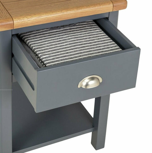 Assembled 1 Drawer Bedside Table - Two Tone