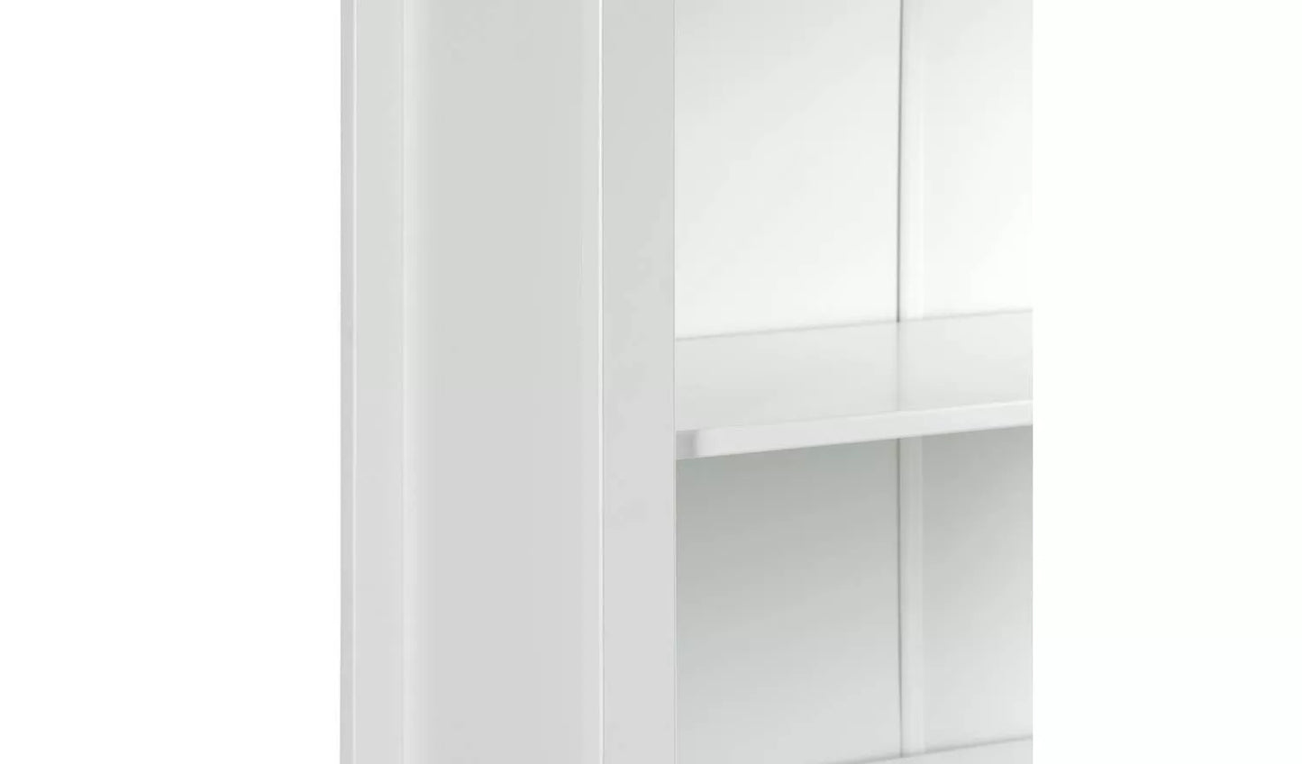 Assembled Minato Wide Bookcase White
