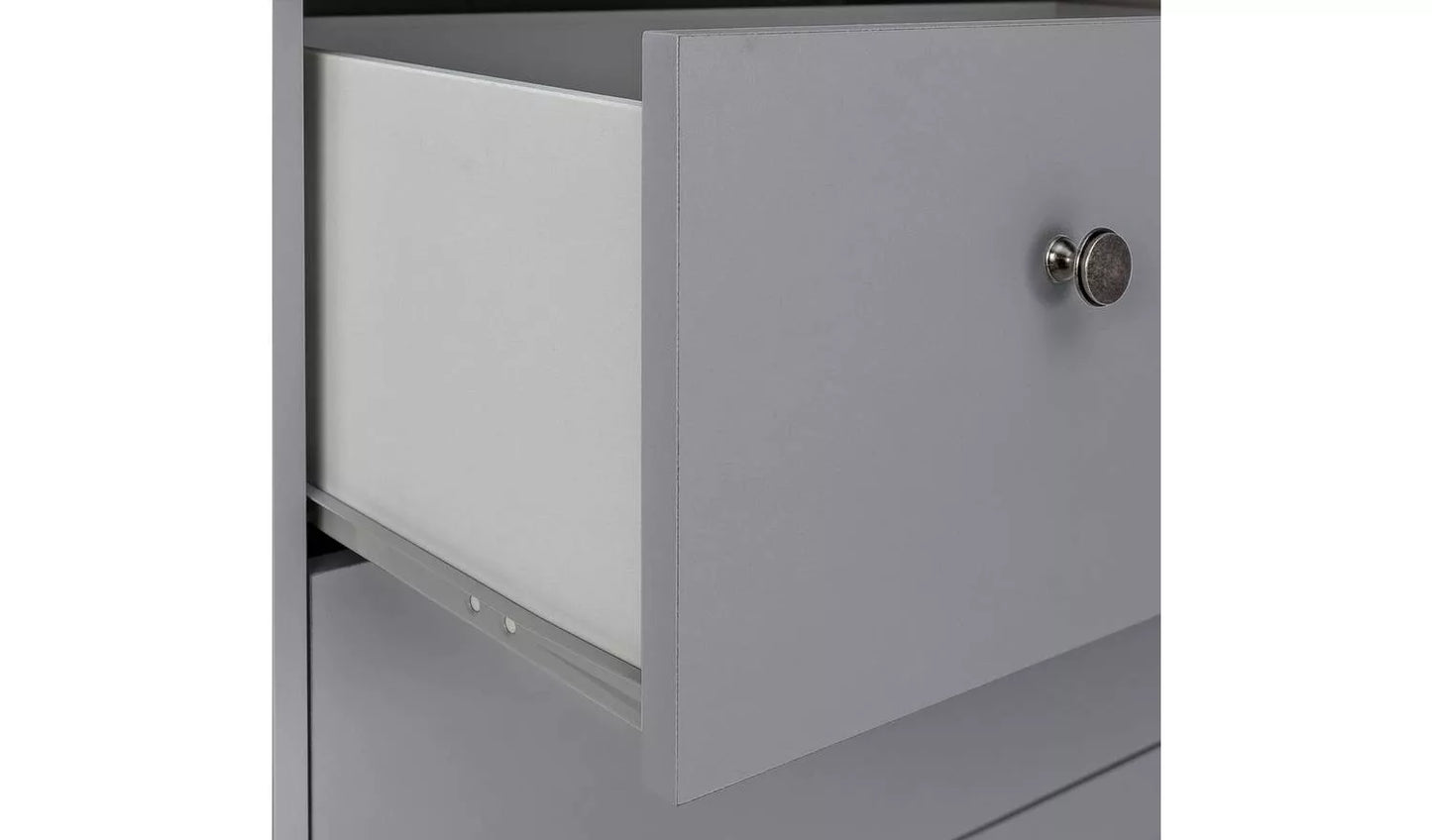 Assembled Habitat Heathland 4 Drawer Chest - Grey