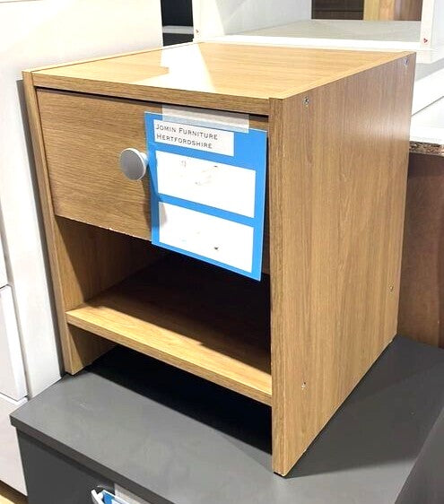 Assembled Seville Beside Table - Oak Effect