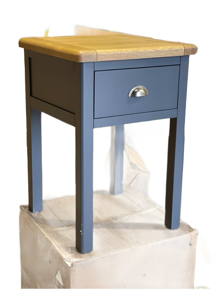 Assembled 1 Drawer Bedside Table - Two Tone